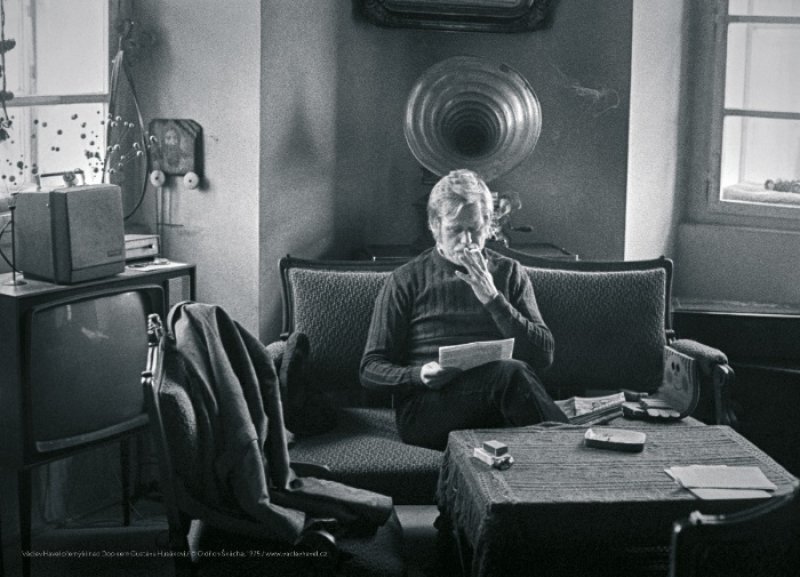 Plakát Václav Havel - Kouřící
