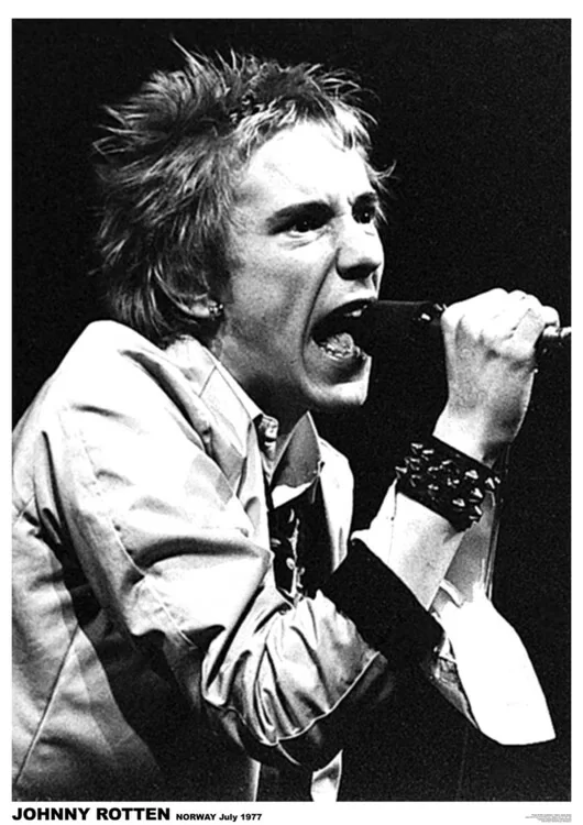 Plakát Johny Rotten - Norway, July 1977