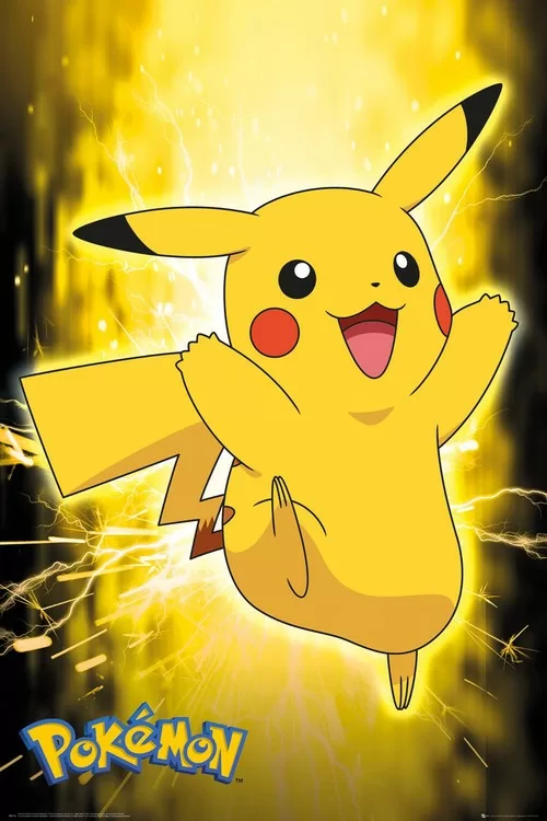 Plakát Pikachu Neon